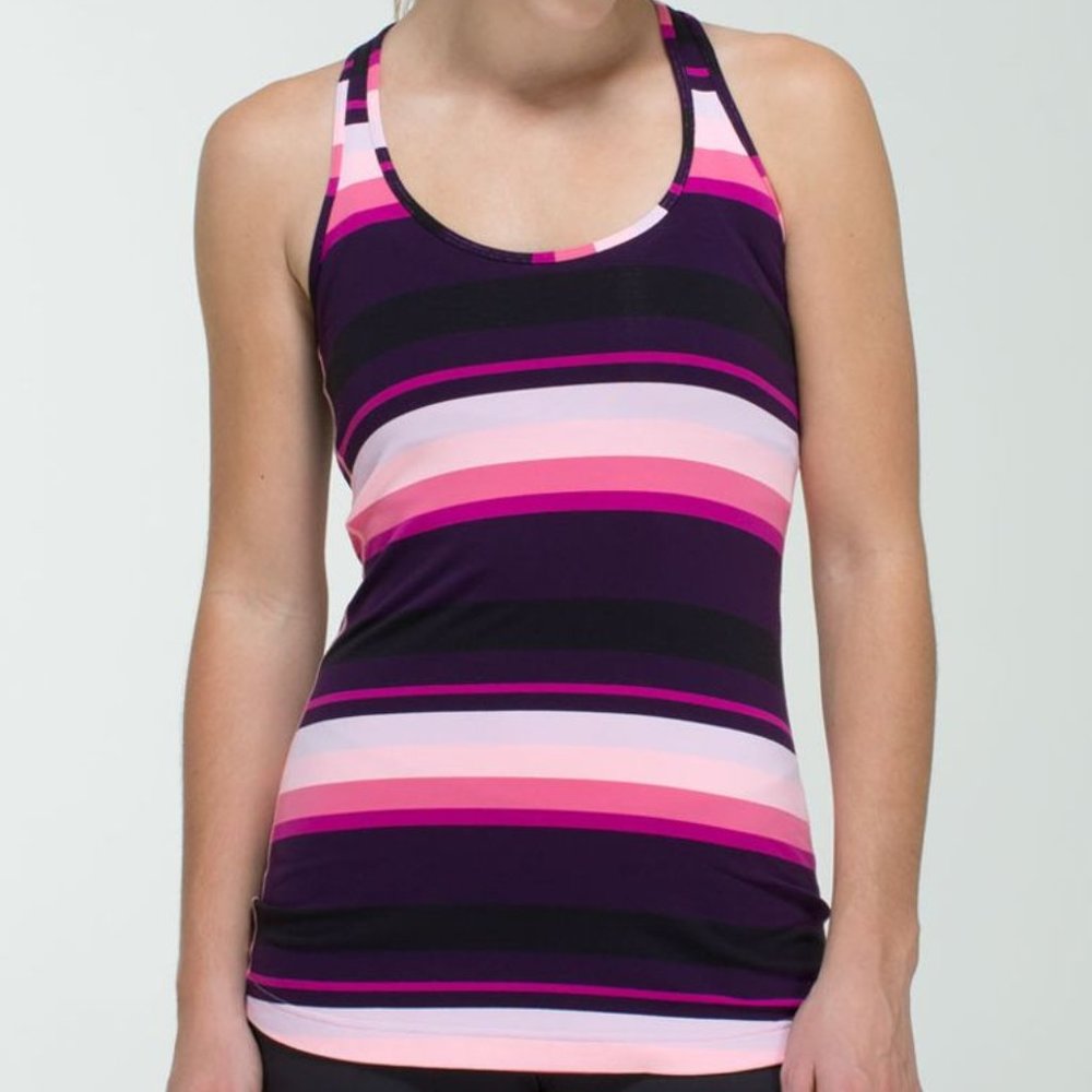 LULULEMON Cool Racerback Tank Top Assorted Stripes
